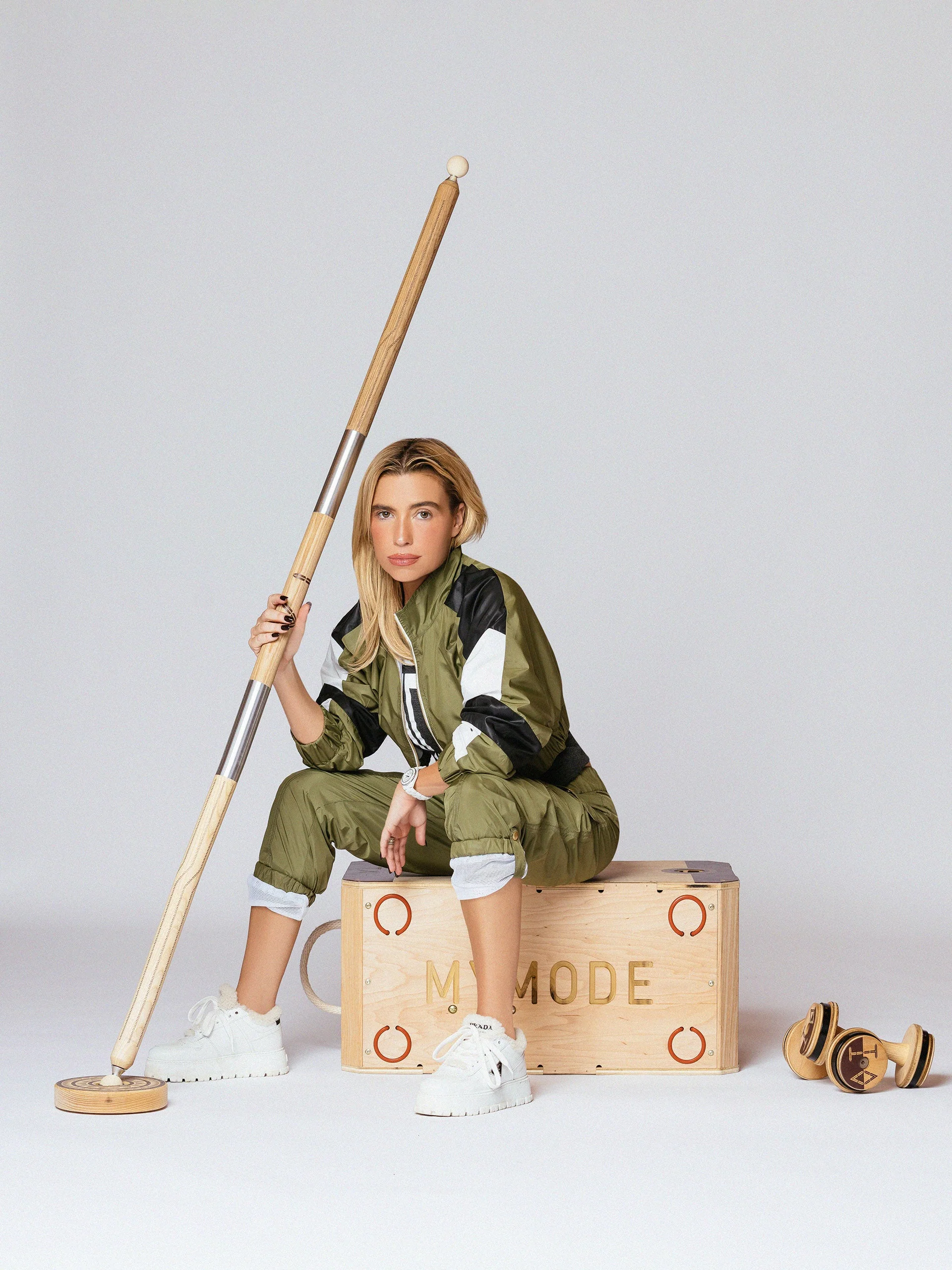 Micro crop color blocked TA track jacket - Image 9